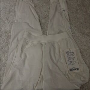 Lululemon Athletica White Perforated Joggers